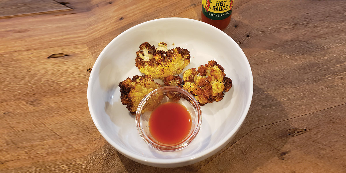 Roasted air fryer cauliflower